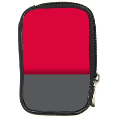 Red Gray Flag Line Horizontal Compact Camera Cases