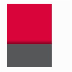 Red Gray Flag Line Horizontal Large Garden Flag (two Sides)