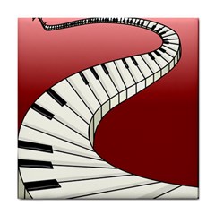 Piano Keys Music Tile Coasters by Mariart