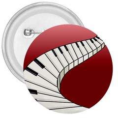 Piano Keys Music 3  Buttons by Mariart