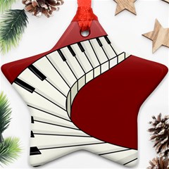 Piano Keys Music Ornament (star)