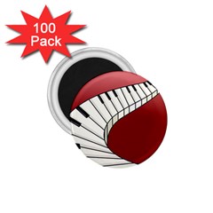 Piano Keys Music 1 75  Magnets (100 Pack) 