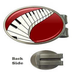 Piano Keys Music Money Clips (oval) 