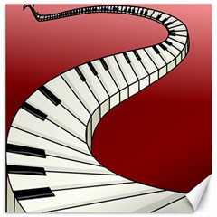 Piano Keys Music Canvas 12  X 12  