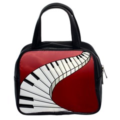 Piano Keys Music Classic Handbags (2 Sides) by Mariart