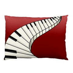 Piano Keys Music Pillow Case by Mariart