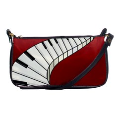 Piano Keys Music Shoulder Clutch Bags by Mariart