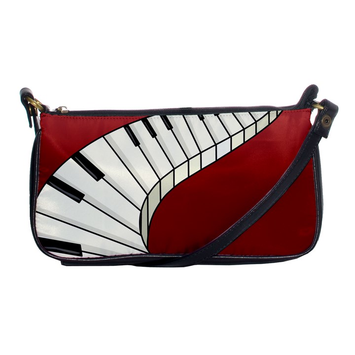 Piano Keys Music Shoulder Clutch Bags