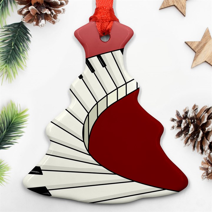 Piano Keys Music Ornament (Christmas Tree) 