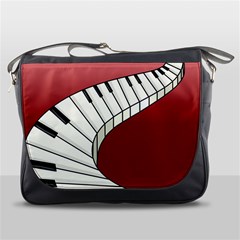 Piano Keys Music Messenger Bags by Mariart