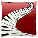 Piano Keys Music Large Cushion Case (One Side) Front