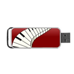 Piano Keys Music Portable Usb Flash (one Side) by Mariart