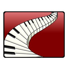 Piano Keys Music Double Sided Fleece Blanket (small)  by Mariart