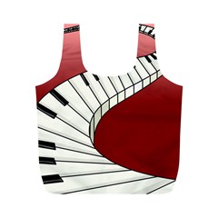 Piano Keys Music Full Print Recycle Bags (m)  by Mariart