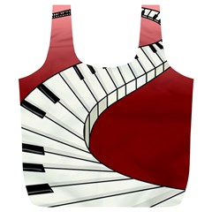 Piano Keys Music Full Print Recycle Bags (l)  by Mariart