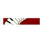 Piano Keys Music Flano Scarf (Mini) Back