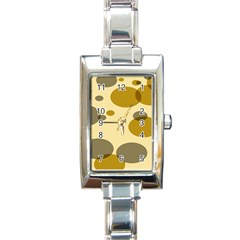 Polka Dots Rectangle Italian Charm Watch