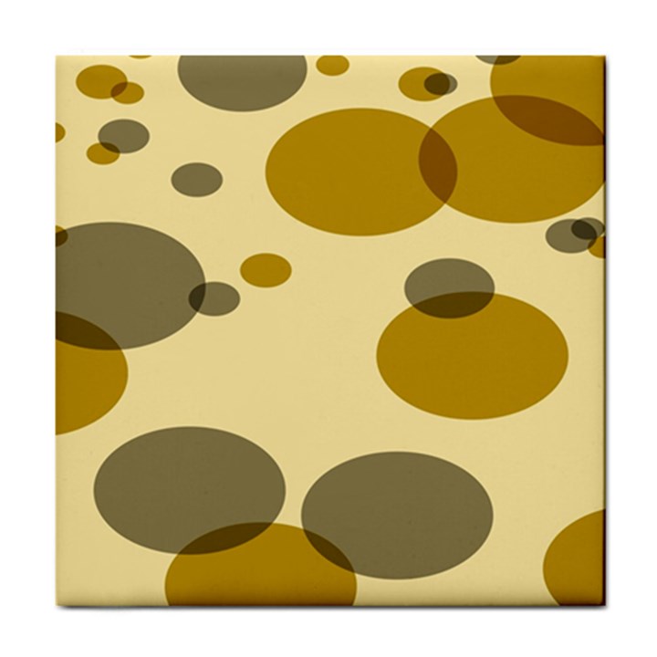 Polka Dots Tile Coasters