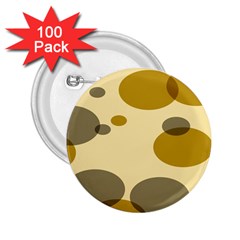 Polka Dots 2 25  Buttons (100 Pack)  by Mariart