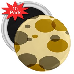 Polka Dots 3  Magnets (10 Pack)  by Mariart