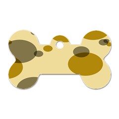 Polka Dots Dog Tag Bone (one Side)