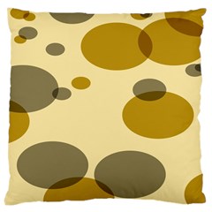 Polka Dots Large Cushion Case (one Side) by Mariart