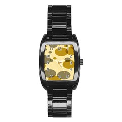 Polka Dots Stainless Steel Barrel Watch