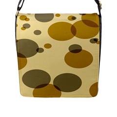 Polka Dots Flap Messenger Bag (l) 