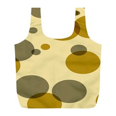 Polka Dots Full Print Recycle Bags (l)  by Mariart