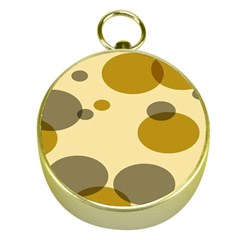 Polka Dots Gold Compasses by Mariart