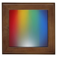 Rainbow Flag Simple Framed Tiles by Mariart