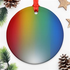 Rainbow Flag Simple Ornament (round)