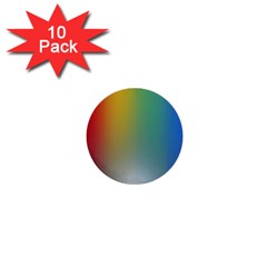 Rainbow Flag Simple 1  Mini Buttons (10 Pack) 