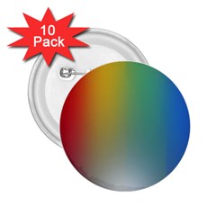 Rainbow Flag Simple 2 25  Buttons (10 Pack) 