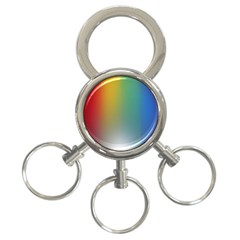 Rainbow Flag Simple 3-ring Key Chains by Mariart