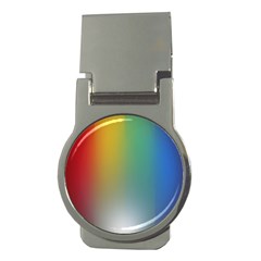 Rainbow Flag Simple Money Clips (round)  by Mariart