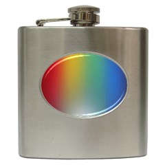 Rainbow Flag Simple Hip Flask (6 Oz) by Mariart