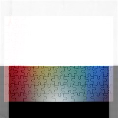 Rainbow Flag Simple Rectangular Jigsaw Puzzl by Mariart