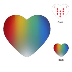 Rainbow Flag Simple Playing Cards (heart)  by Mariart