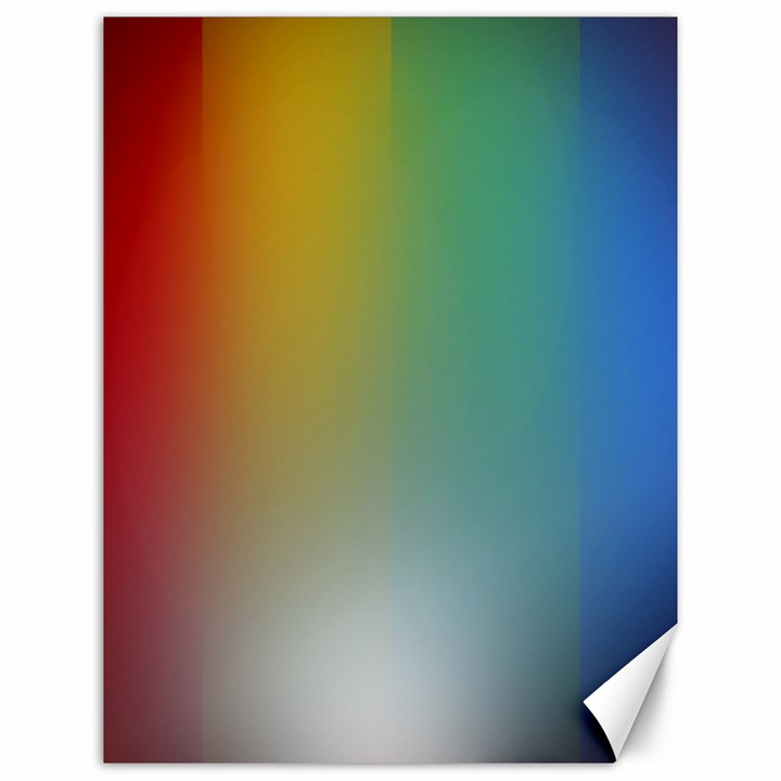 Rainbow Flag Simple Canvas 12  x 16  