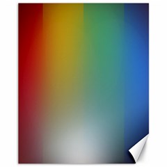 Rainbow Flag Simple Canvas 11  X 14   by Mariart