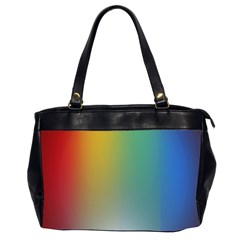 Rainbow Flag Simple Office Handbags (2 Sides)  by Mariart