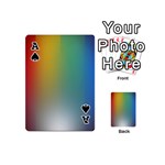 Rainbow Flag Simple Playing Cards 54 (Mini)  Front - SpadeA