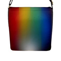 Rainbow Flag Simple Flap Messenger Bag (l) 