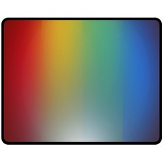 Rainbow Flag Simple Double Sided Fleece Blanket (medium) 