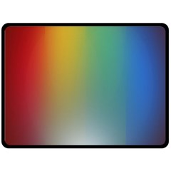 Rainbow Flag Simple Double Sided Fleece Blanket (large)  by Mariart