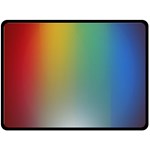 Rainbow Flag Simple Double Sided Fleece Blanket (Large)  80 x60  Blanket Front