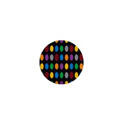 Polka Dots Rainbow Circle 1  Mini Magnets