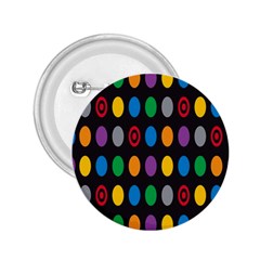 Polka Dots Rainbow Circle 2 25  Buttons