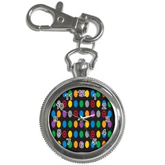 Polka Dots Rainbow Circle Key Chain Watches by Mariart